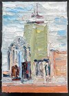  The Pru Skyline, Boston Series impasto oil paint on canvas