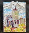  The Pru Skyline, Boston Series impasto oil paint on canvas