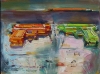  Water Pistols, Cap Guns, and Targets oil on linen
