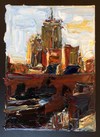  The Pru Skyline, Boston Series oil on canvas
