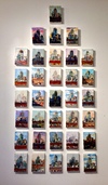  The Pru Skyline, Boston Series oil paint on 39 canvases 