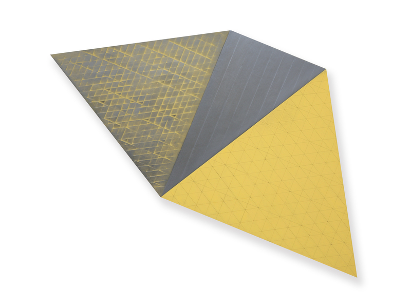 Blinn Jacobs Constructs #2 2015 Casein, acrylic, graphite on incised gatorboard