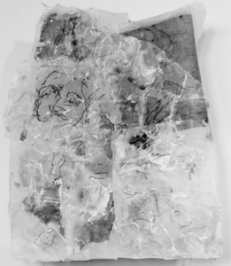 Bobby Vilinsky 2019 ACRYLIC TRANSFER COLLAGES,A PALIMPSEST 2 Acrylic Transfer Collage