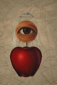 Bob Langnas Mixed Media oil, graphite, ink, etc. on panel 