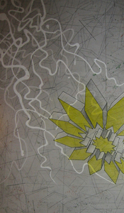 Bob Langnas Mixed Media oil, graphite, ink, etc. on panel 