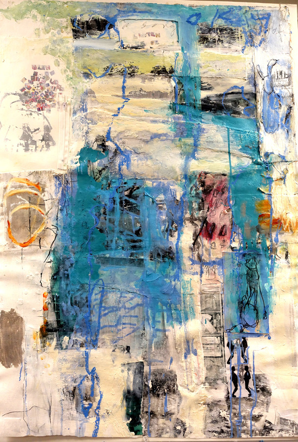 Bonney Goldstein Paintings on Paper mixed media on paper