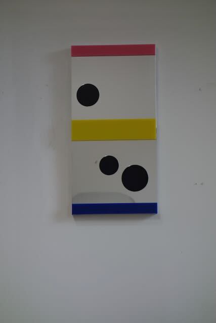 Bruce Pavlow New Work Plexi Mirror, Colored Plexi, Acyrilic Paint, Canvas