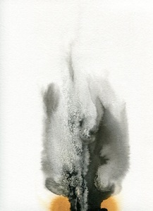 BRITTA KATHMEYER Ink, 2011-13 Ink, Watercolor and Salt on Paper