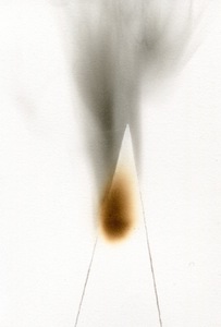 BRITTA KATHMEYER Smoke, 2012-13 Match on Smoked Paper