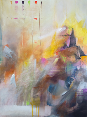BRITTA KATHMEYER In Search of Light 2020-22 Acrylic and Pastel on Canvas