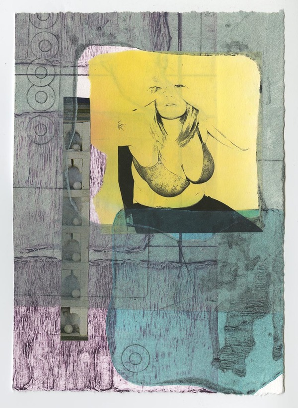 BRITTA URNESS print/drawing/painting collagraph, collage, chine-collé