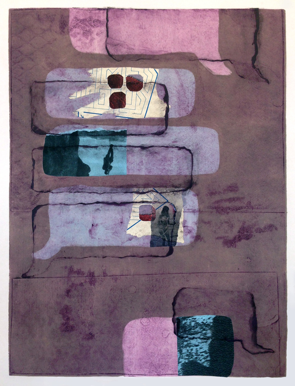 BRITTA URNESS print/drawing/painting collagraph, chine-collé