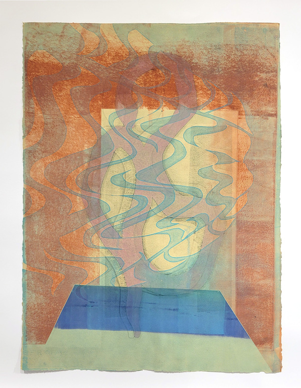 BRITTA URNESS if you don't become the ocean monoprint