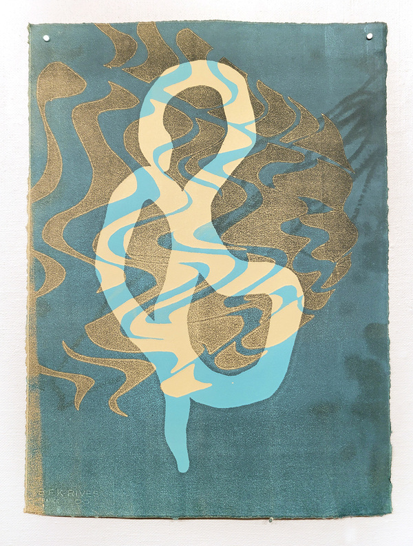 BRITTA URNESS if you don't become the ocean monoprint