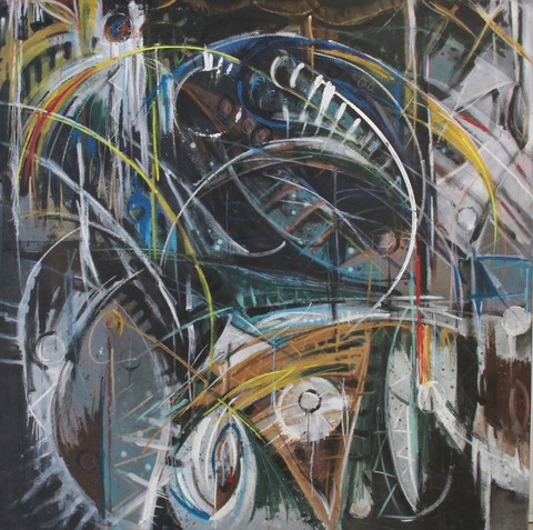 BYRON KEITH BYRD Ozark Series Oil, Oil Stick on Canvas
