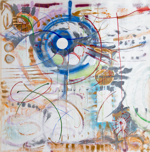 BYRON KEITH BYRD Ozark Series Acrylic, Aerosol, Oil Stick, Marker on Canvas