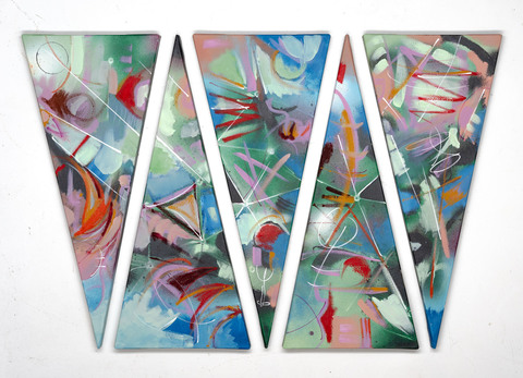BYRON KEITH BYRD Ozark Series Acrylic, Aerosol, Oil Stick, Paint Marker on Canvas