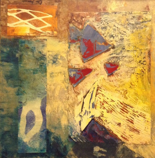 Cari Rosmarin Abstract oils oil/monotype collage/canvas