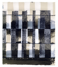 CARLA AURICH Drawings 2014- Fossil and Limestone sumi ink, printing ink and gouache on bfk
