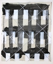 CARLA AURICH Drawings 2014- Fossil and Limestone sumi ink, printing ink and gouache 