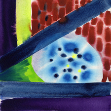 CARLA AURICH Small works on Paper watercolor and acrylic ink on arches