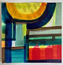 CARLA AURICH Small works on Paper acrylic ink and watercolor