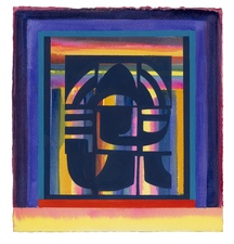 CARLA AURICH Works on Paper 2025-26 watercolor and flashe on 300lb watercolor paper