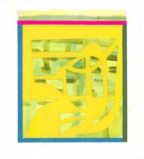 CARLA AURICH Works on Paper 2025-26 watercolor and flashe on 300lb watercolor paper