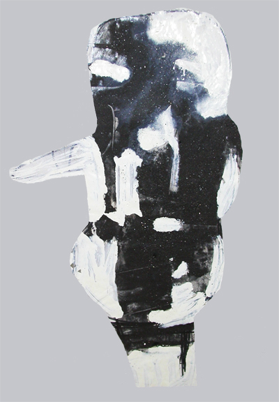 Carol Bruns Shadows collaged paper, 2014 ink, pigment, paper