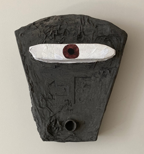 Carol Bruns Sculpture 2019-2022 styrofoam, cardboard, paper, gesso, paint