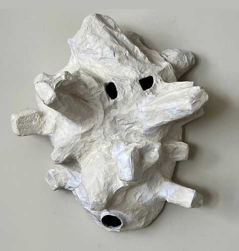Carol Bruns Sculpture 2019-2023 paper, cardboard, plaster