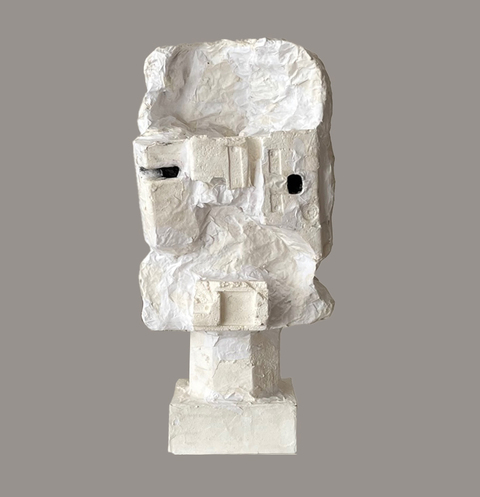 Carol Bruns Sculpture 2019-2022 styrofoam, plaster, paper