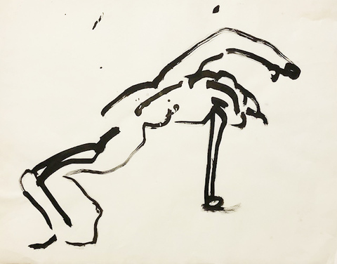 Carol Bruns Drawings 1982-85 brush and ink