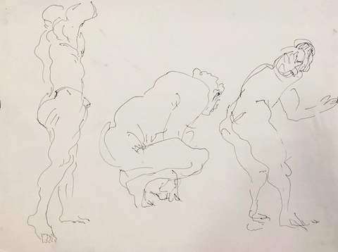 Carol Bruns Drawings 1982-85 ink