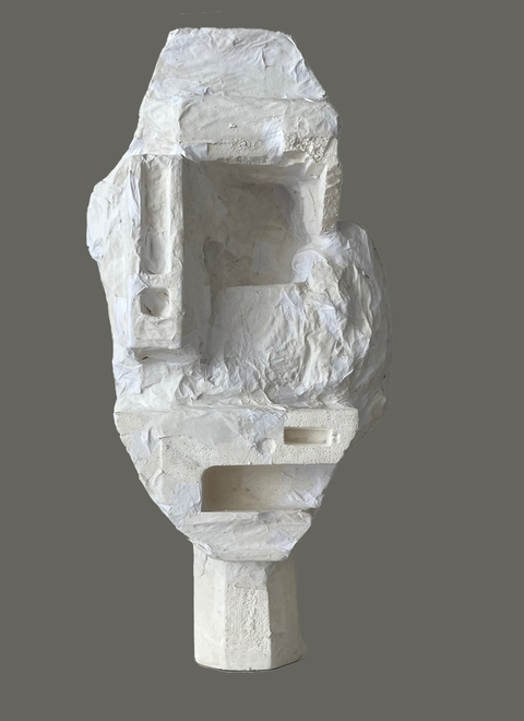 Carol Bruns Sculpture 2019-2023 styrofoam, paper, plaster