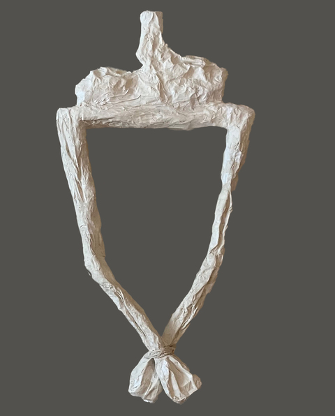 Carol Bruns Sculpture 2024  paper, cardboard, plaster, twine