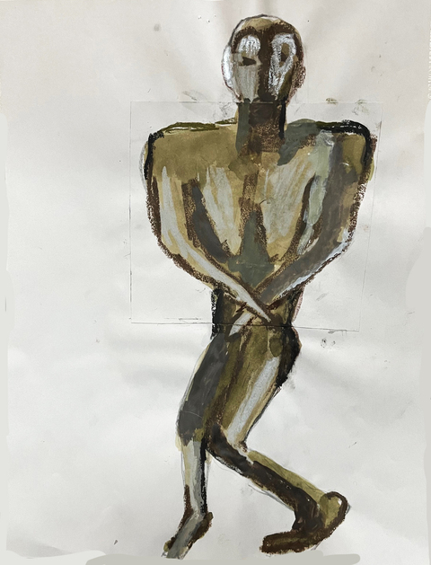 Carol Bruns figure studies 2023. 8x10" 