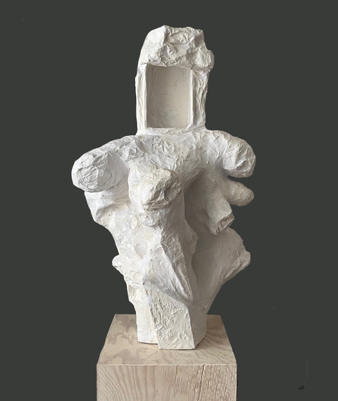 Carol Bruns Sculpture 2024-2026  paper laminates, gator board, plaster. 