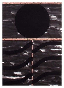 Carole Seborovski Work on Paper Paper collage, pastel and ink.
