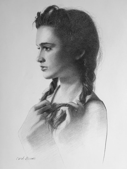 Carol Gromer Fine Art Portraiture Graphite on Paper