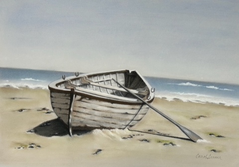 Carol Gromer Fine Art Land and Seascapes Conte and Charcoal on Paper