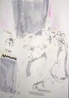  Taiko Drawings III Mixed media: pencil, colored pencils, india ink felt tip pen, etc...