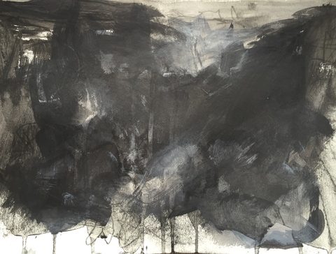 Carol Anna Meese Earth Series sumi ink, acrylic on paper