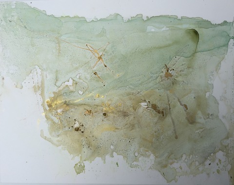 Carol Anna Meese Earth Series ink on paper, powdered pigments