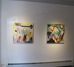 Carol Radsprecher Exhibition Installation Photos Oil paintings on canvas