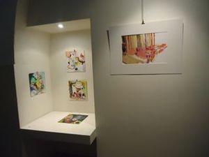 Carol Radsprecher Exhibition Installation Photos Ink-and-acrylic on Claybord(TM)