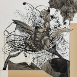 Cate M. Leach Works on Paper Ink and Collage