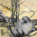 Cate M. Leach Works on Paper Ink, Watercolor and Collage