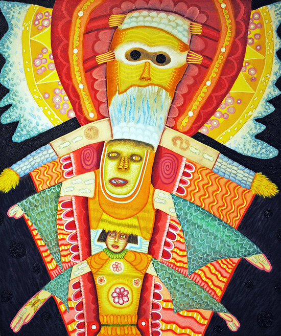 cathy wysocki THE MEANS APPROPRIATE TO A SMALL MOUSE oil, ashes & glitter on canvas