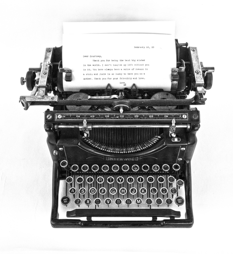 1929 Underwoord typewriter letter 